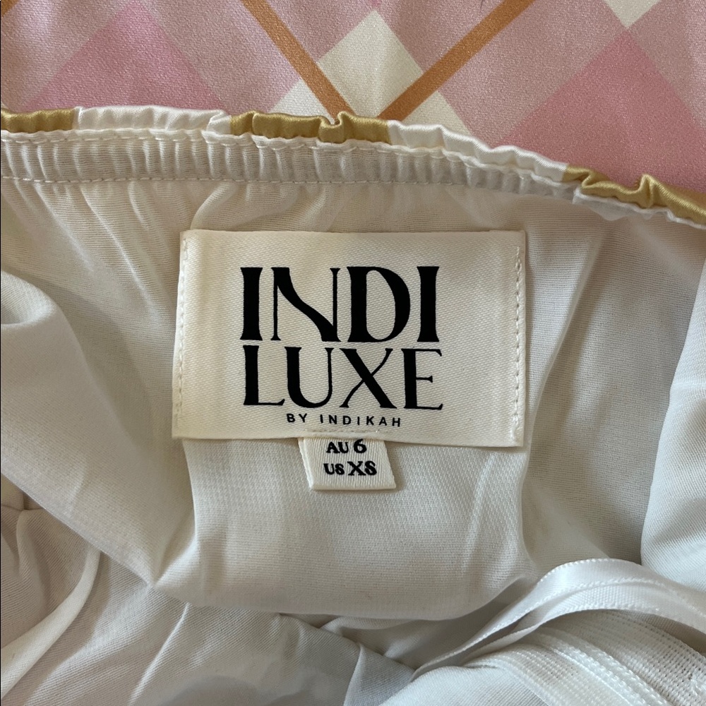 Picnic Plaid Satin Midi Dress Halter Y2K Slip AU 6 US XS - Picture 10 of 16